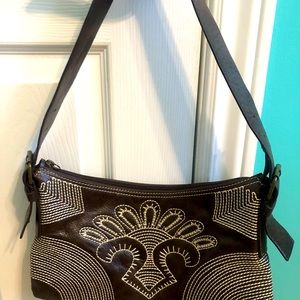 Danier genuine Italian leather shoulder bag with dust bag